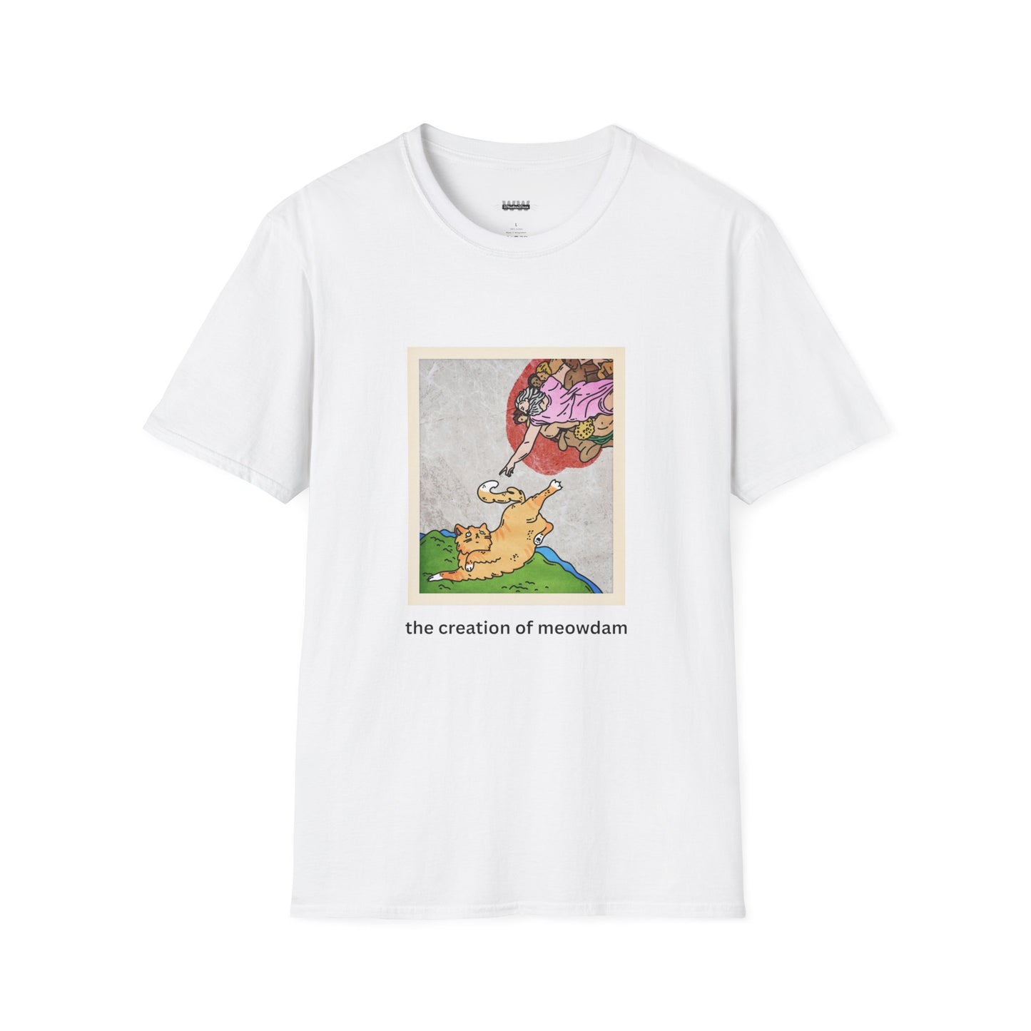 Creation of Meowdam Unisex T-Shirt (Bright Colors)