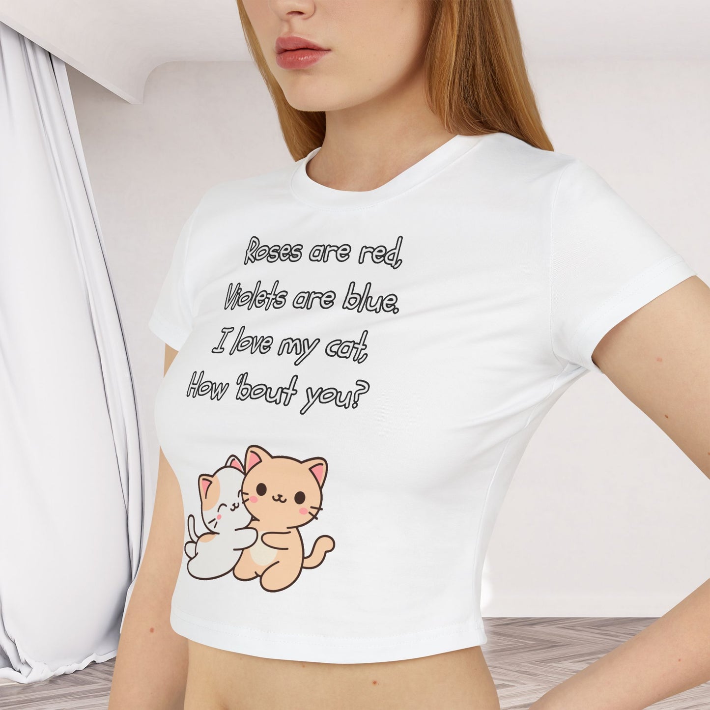 I Love My Cat - Women's Baby Tee