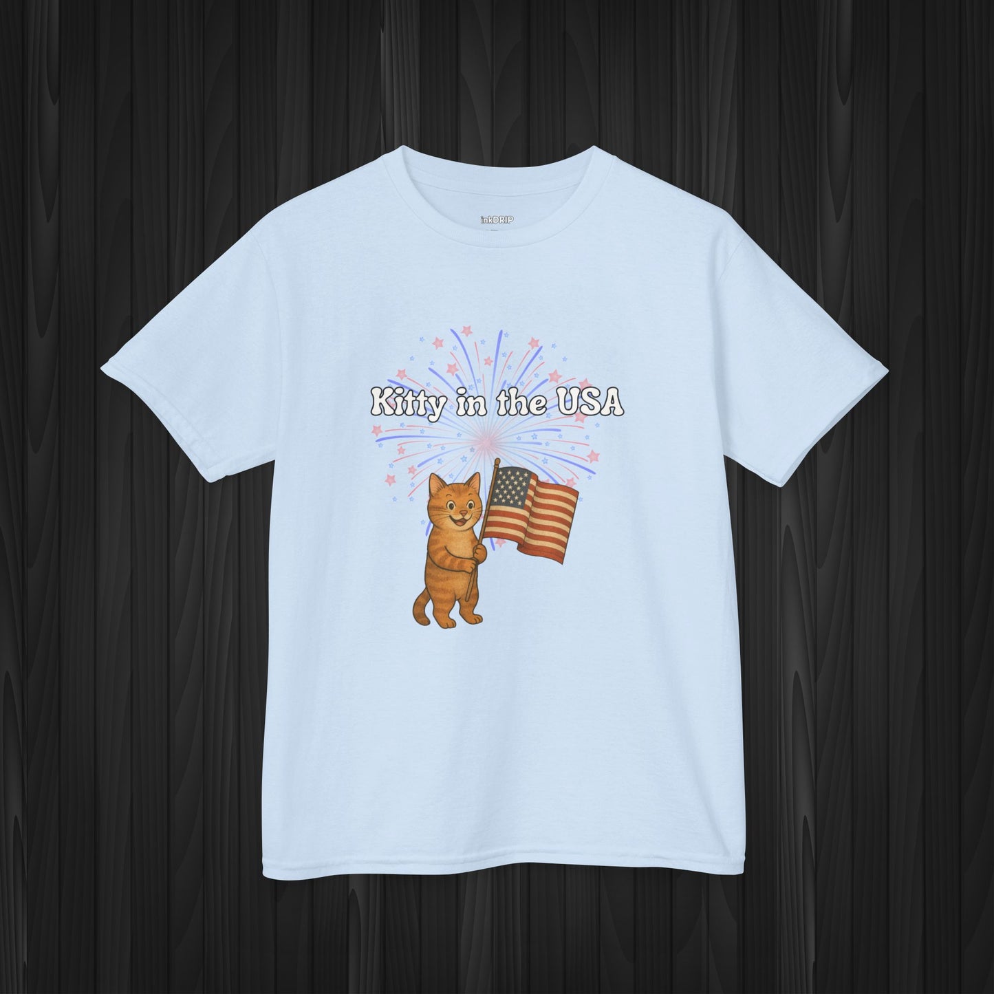 "Kitty in the USA" - Kids Tee