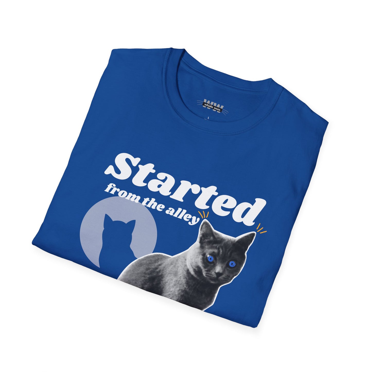 "Started From the Alley" Funny Cat T-Shirt