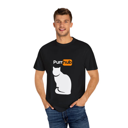 "Purr Hub" Edgy Cat T-Shirt