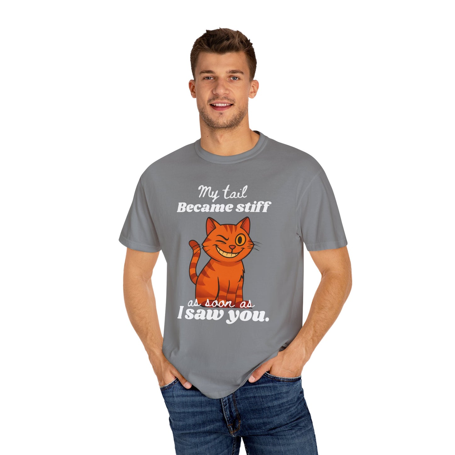 "Stiff Tail" Bold & Edgy Cat T-Shirt