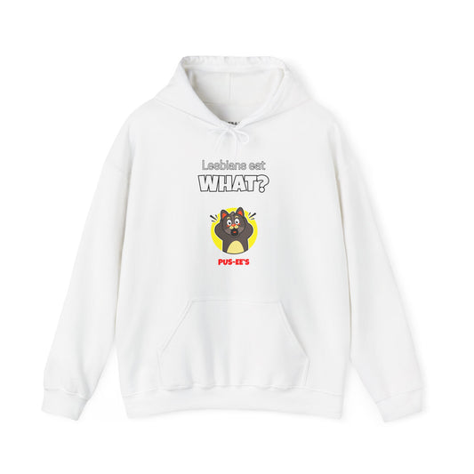 'Lesbians Eat What?!' Funny Unisex Hoodie