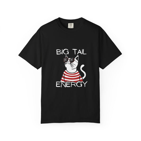 "Big Tail Energy" Men's Bold Edgy Cat T-Shirt