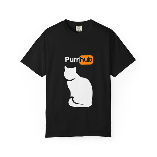 "Purr Hub" Edgy Cat T-Shirt