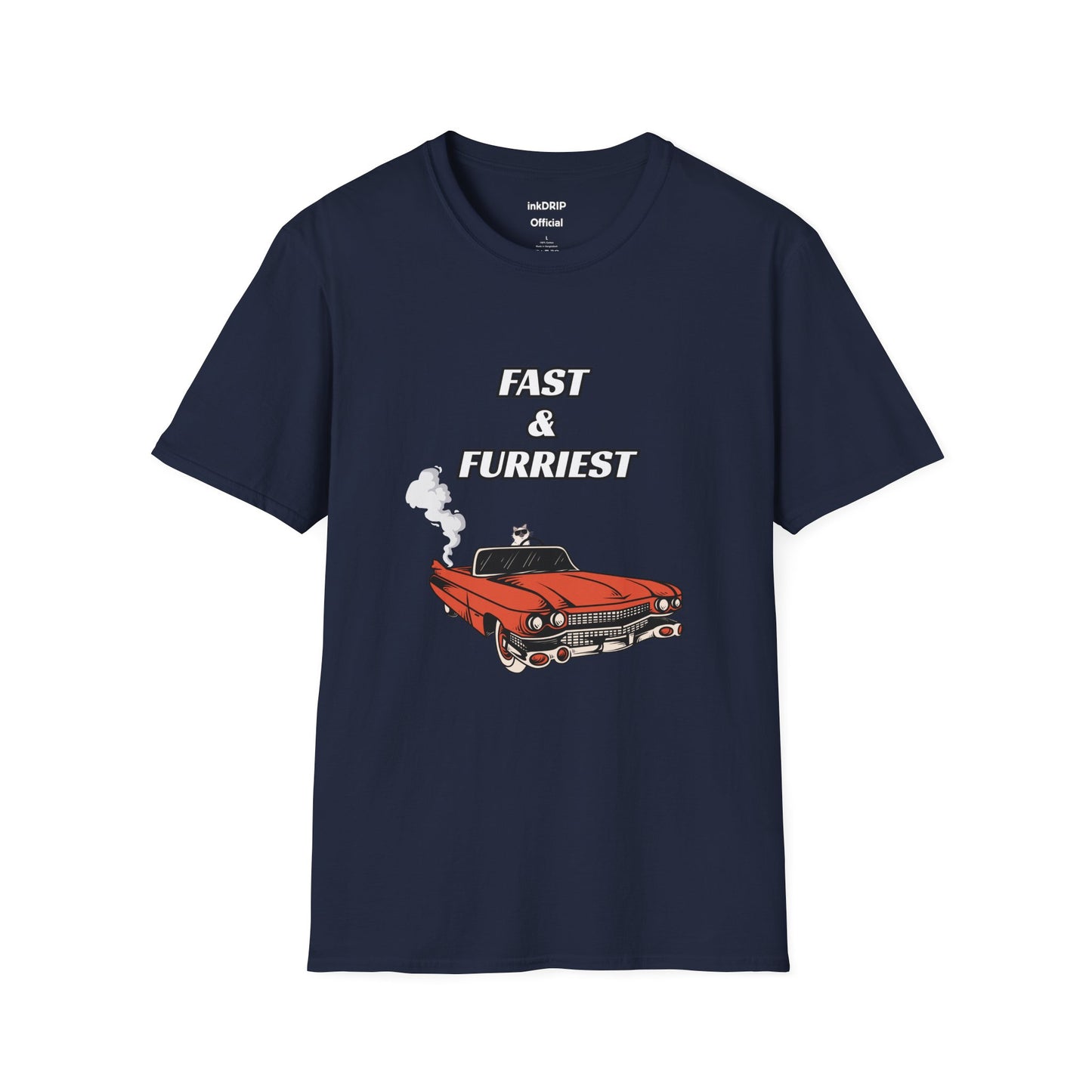 "Fast & Furriest" Funny Cat Tee Shirt