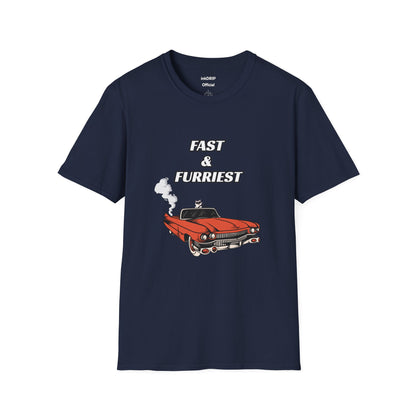 "Fast & Furriest" Funny Cat Tee Shirt