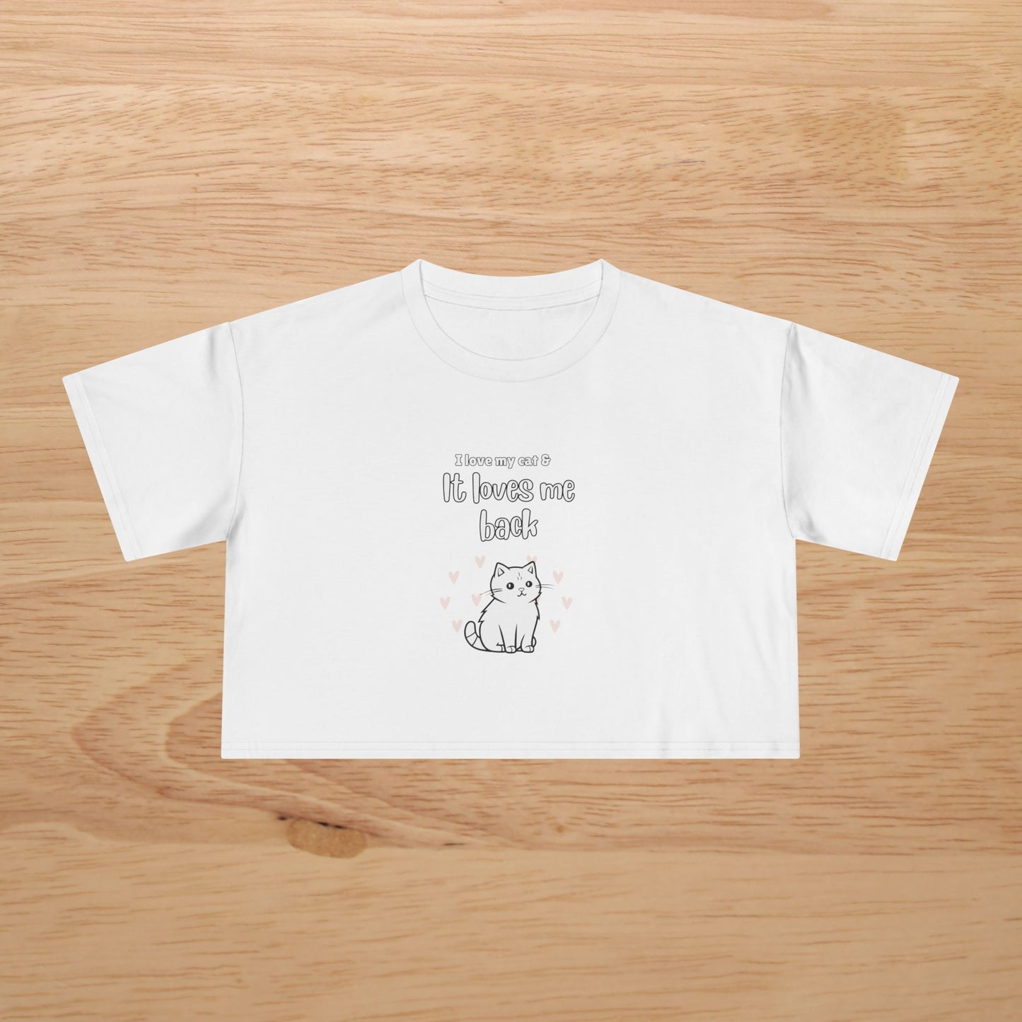 My Cat Loves Me - Women's Crop Tee