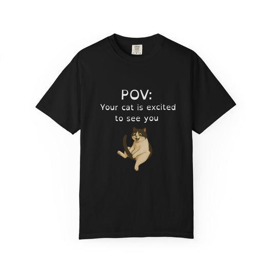 "Excited Cat" Funny Bold & Edgy T-Shirt