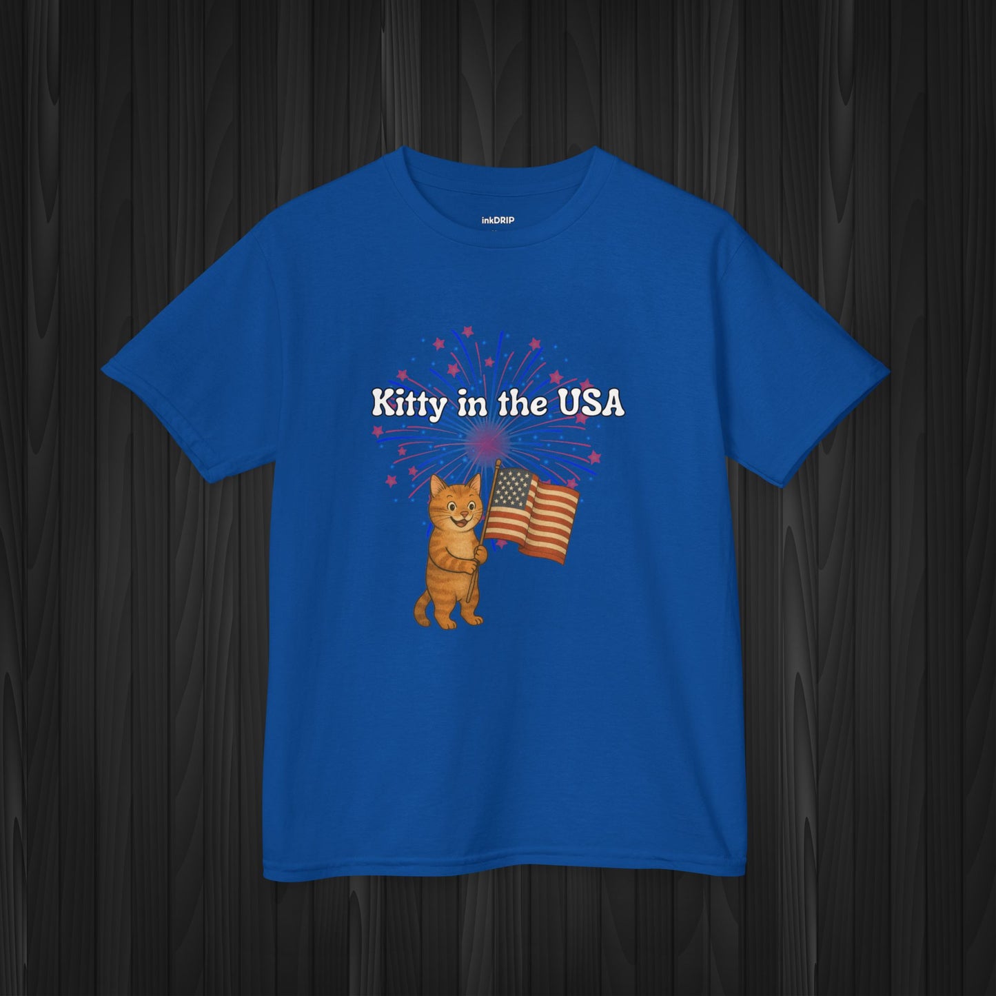 "Kitty in the USA" - Kids Tee