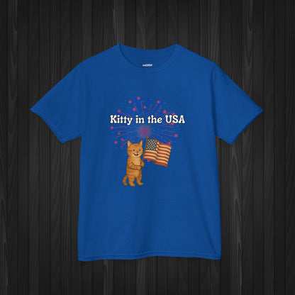 "Kitty in the USA" - Kids Tee