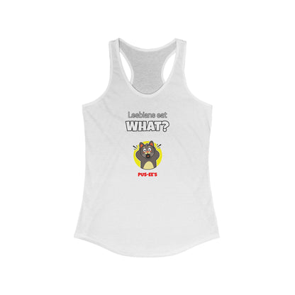 Lesbians Eat What?! Women's Edgy Tank Top