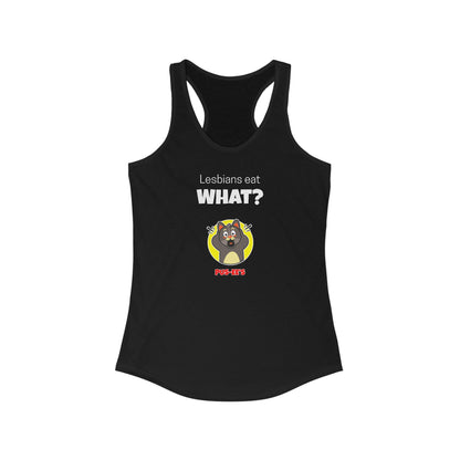 Lesbians Eat What?! Women's Edgy Tank Top