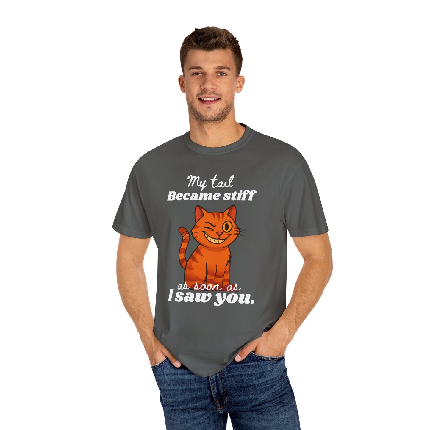 "Stiff Tail" Bold & Edgy Cat T-Shirt