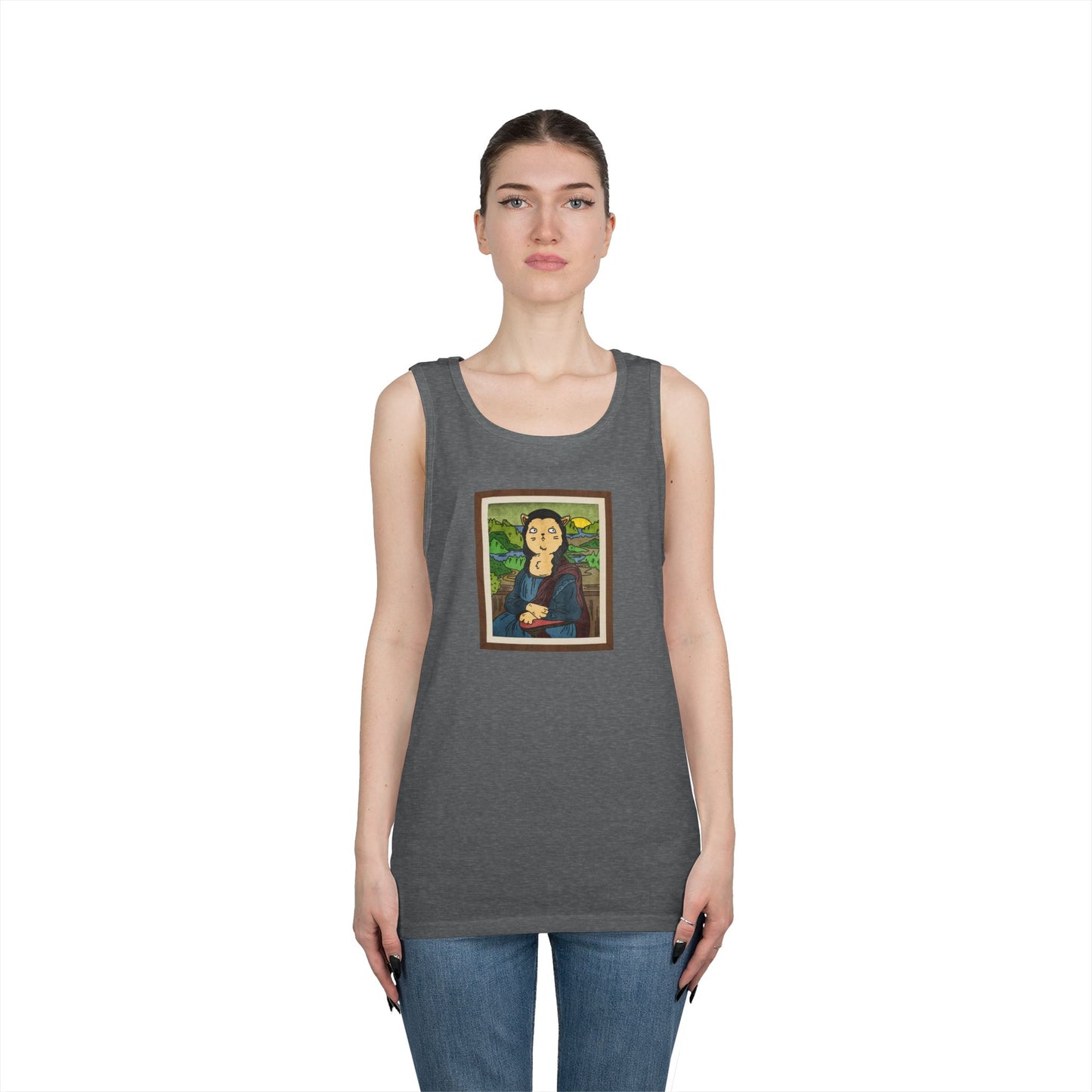 Meowna Lisa Men's/Unisex Tank Top
