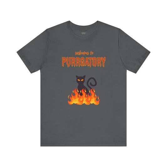 Welcome to Purrgatory Halloween Unisex Shirt
