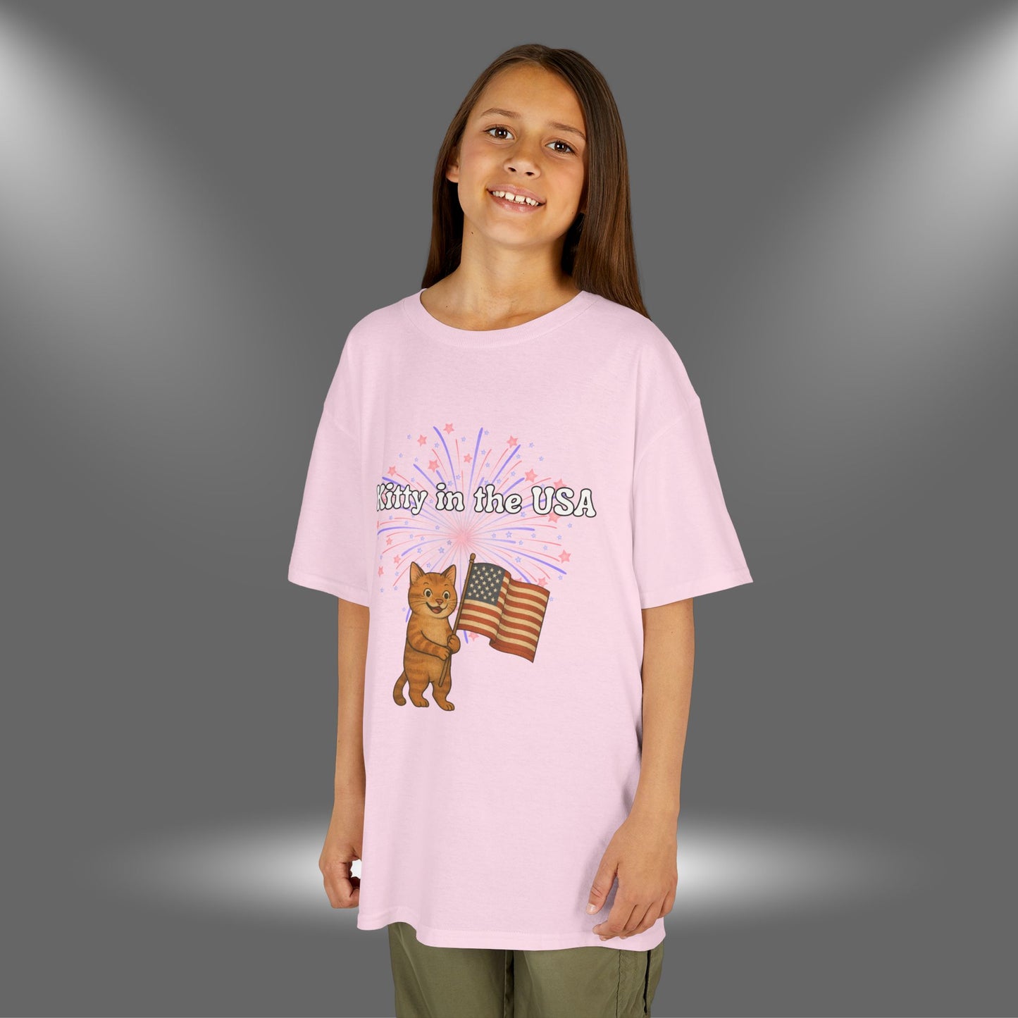 "Kitty in the USA" - Kids Tee