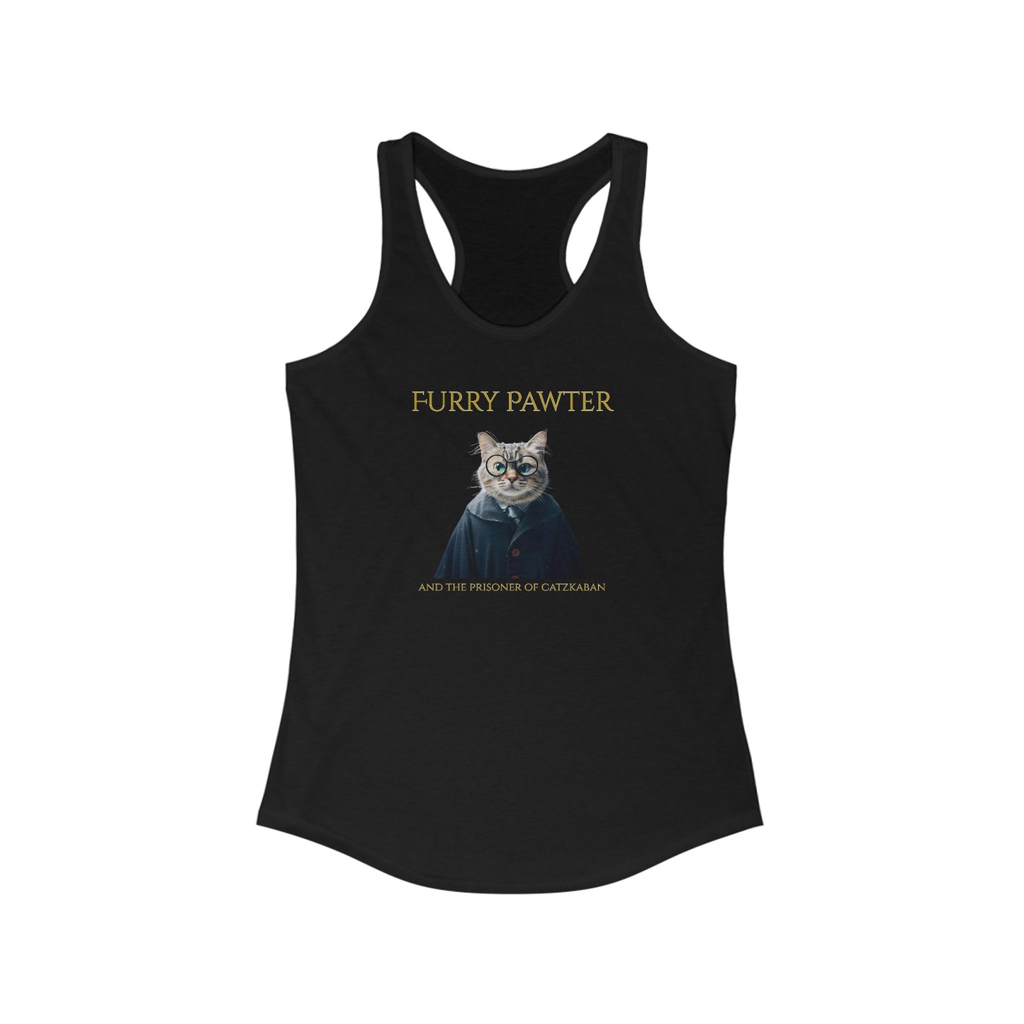 Furry Pawter and the Prisoner of Catzkaban Women's Funny Tank Top