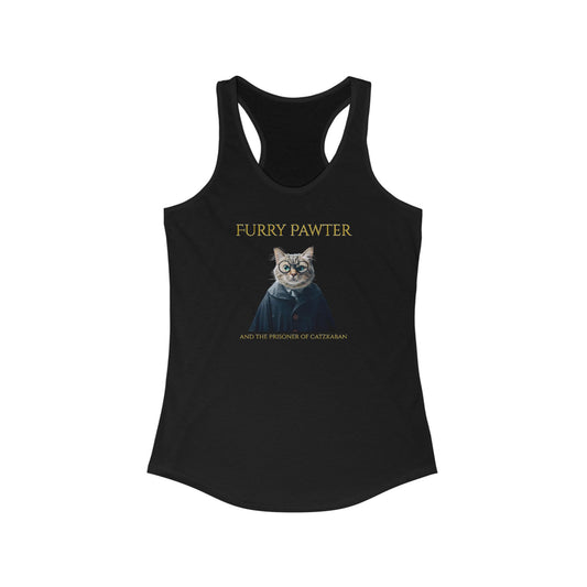 Furry Pawter and the Prisoner of Catzkaban Women's Funny Tank Top