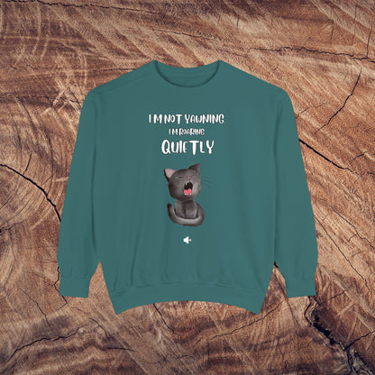 "Roaring Quietly" Cozy Cat Sweatshirt