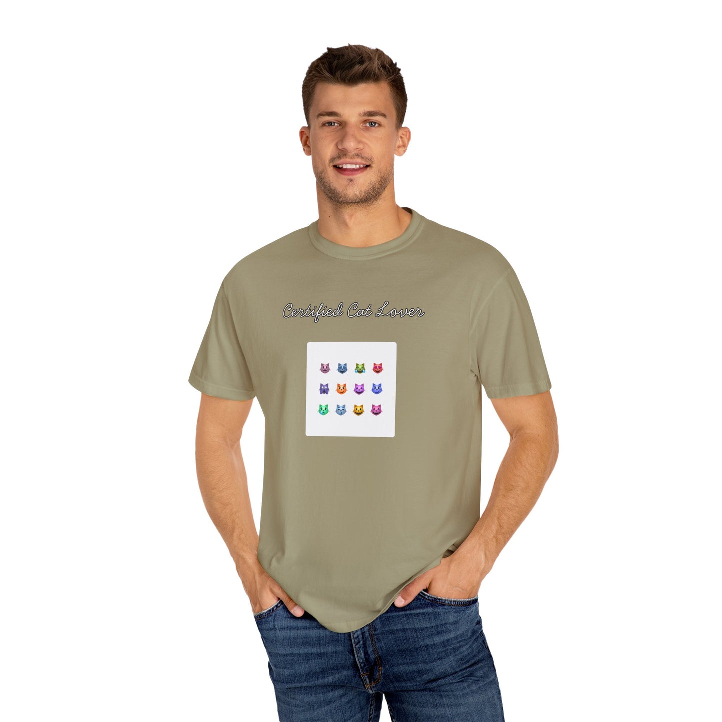 Certified Cat Lover Funny Men's/Unisex Tee