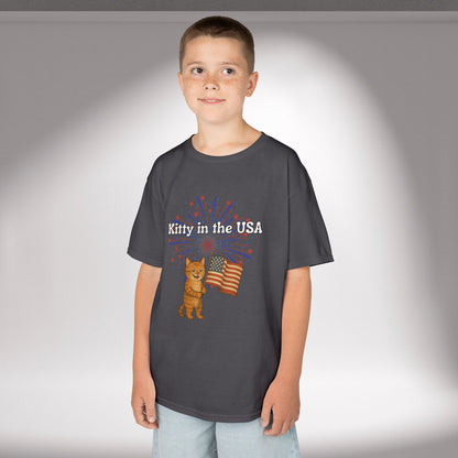 "Kitty in the USA" - Kids Tee