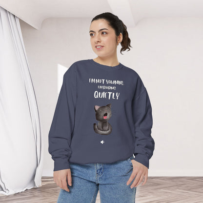 "Roaring Quietly" Cozy Cat Sweatshirt