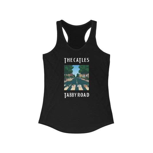 Catle's Tabby Road Funny Women's Tank Top