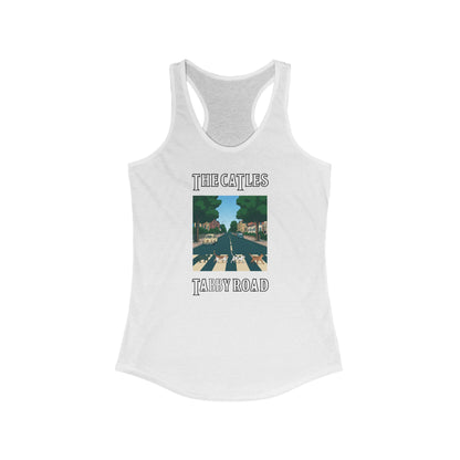 Catle's Tabby Road Funny Women's Tank Top