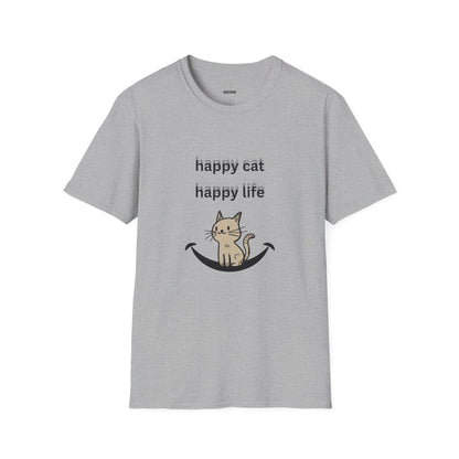 Happy Cat Happy Life Men's/Unisex (Bright Colors)