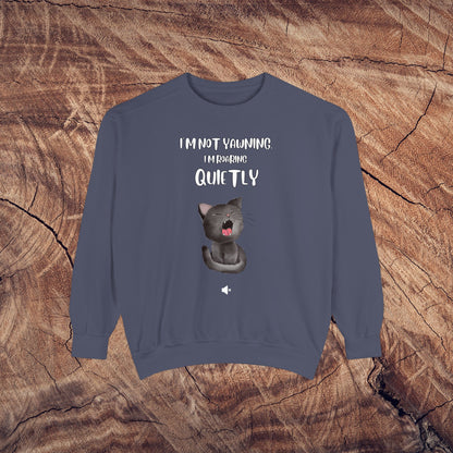 "Roaring Quietly" Cozy Cat Sweatshirt