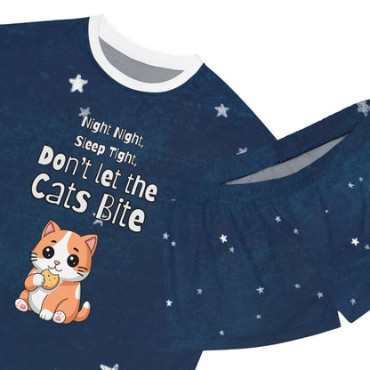 "Don't Let the Cat Bite" Cozy Women's Pajama Set