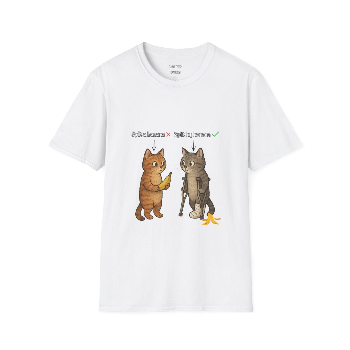 "Banana Split" Funny Cat T-shirt