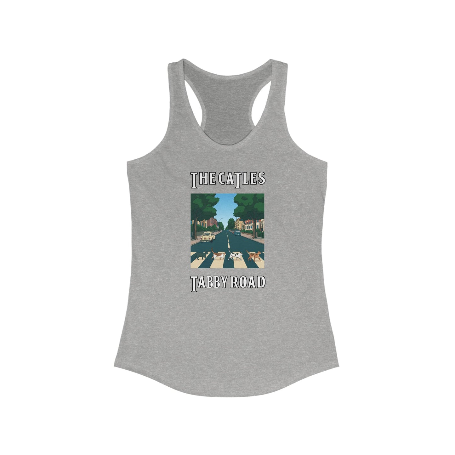 Catle's Tabby Road Funny Women's Tank Top