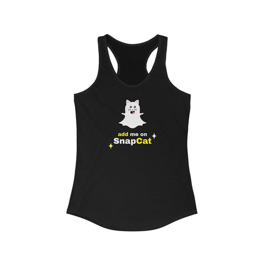 Add Me On SnapCat Funny Women's Tanktop