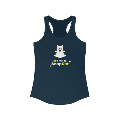 Add Me On SnapCat Funny Women's Tanktop