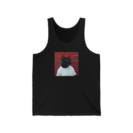 'MEOW' Funny Unisex Tank Top