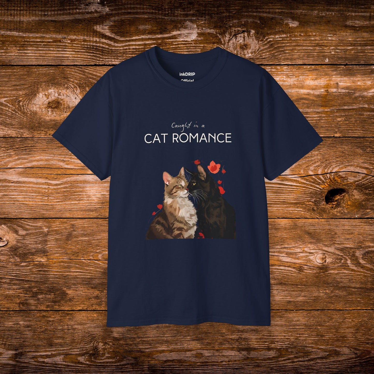 "Caught in a Cat Romance" - Parody T-Shirt for Women