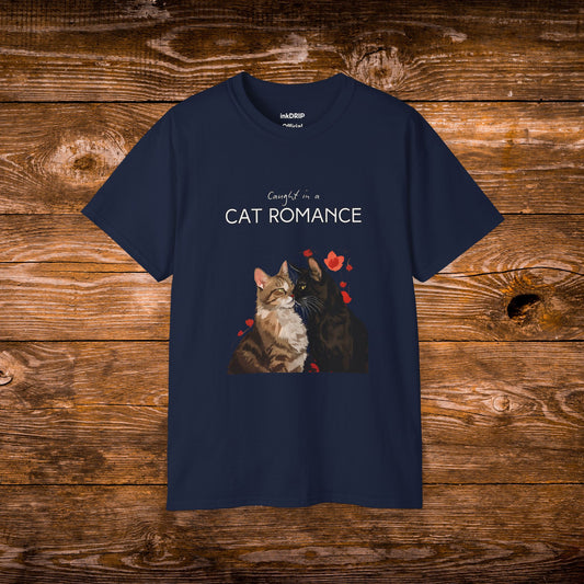 "Caught in a Cat Romance" - Parody T-Shirt for Women