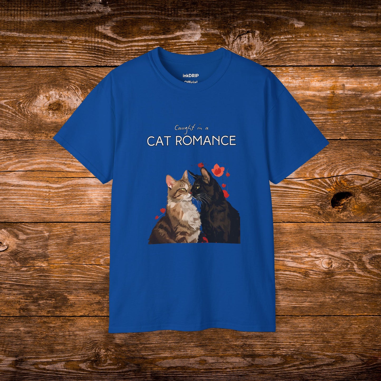 "Caught in a Cat Romance" - Parody T-Shirt for Women