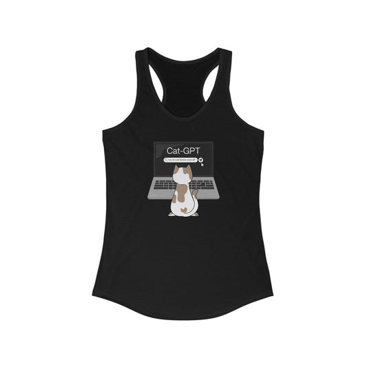 CatGPT Funny Women's Tank Top