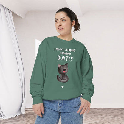 "Roaring Quietly" Cozy Cat Sweatshirt