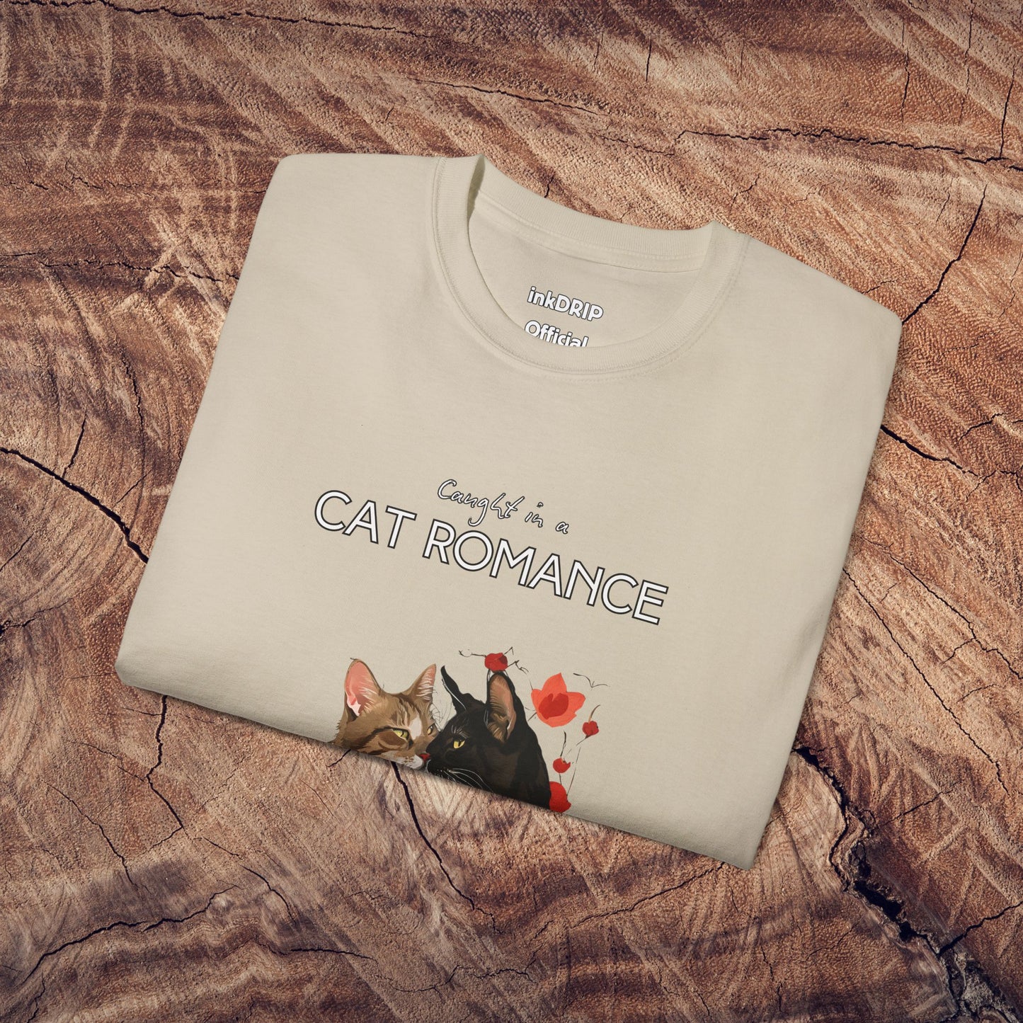 "Caught in a Cat Romance" - Parody T-Shirt for Women