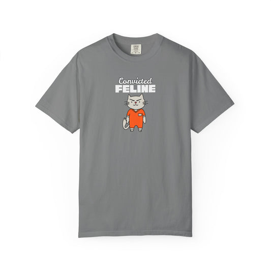 Convicted Feline Funny Men's/Unisex T-Shirt