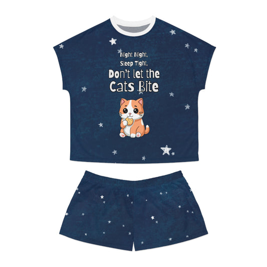"Don't Let the Cat Bite" Cozy Women's Pajama Set