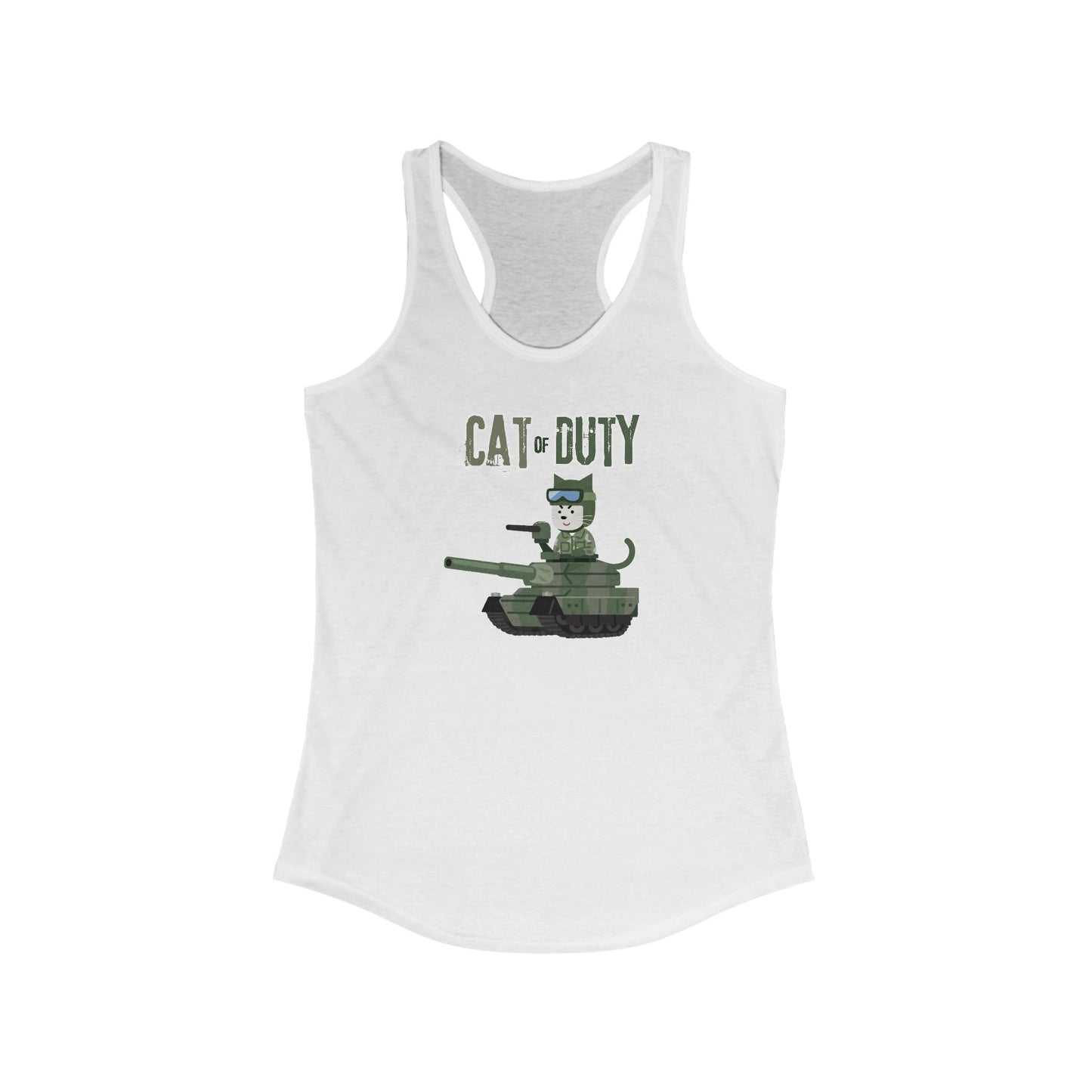 Cat of Duty Funny Women's Tank Top