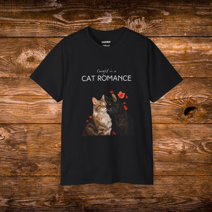 "Caught in a Cat Romance" - Parody T-Shirt for Women