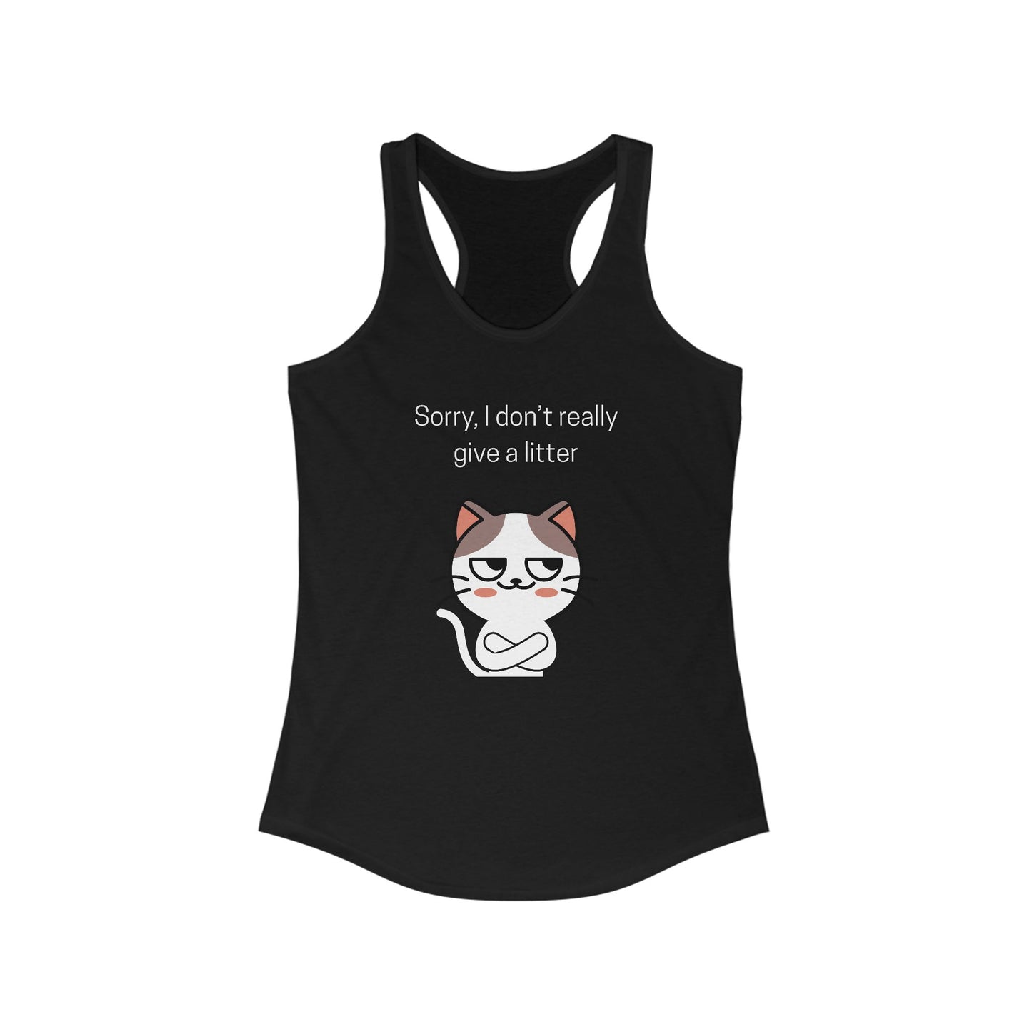 Sorry I Don't Really Give a Litter Funny Women's Tanktop