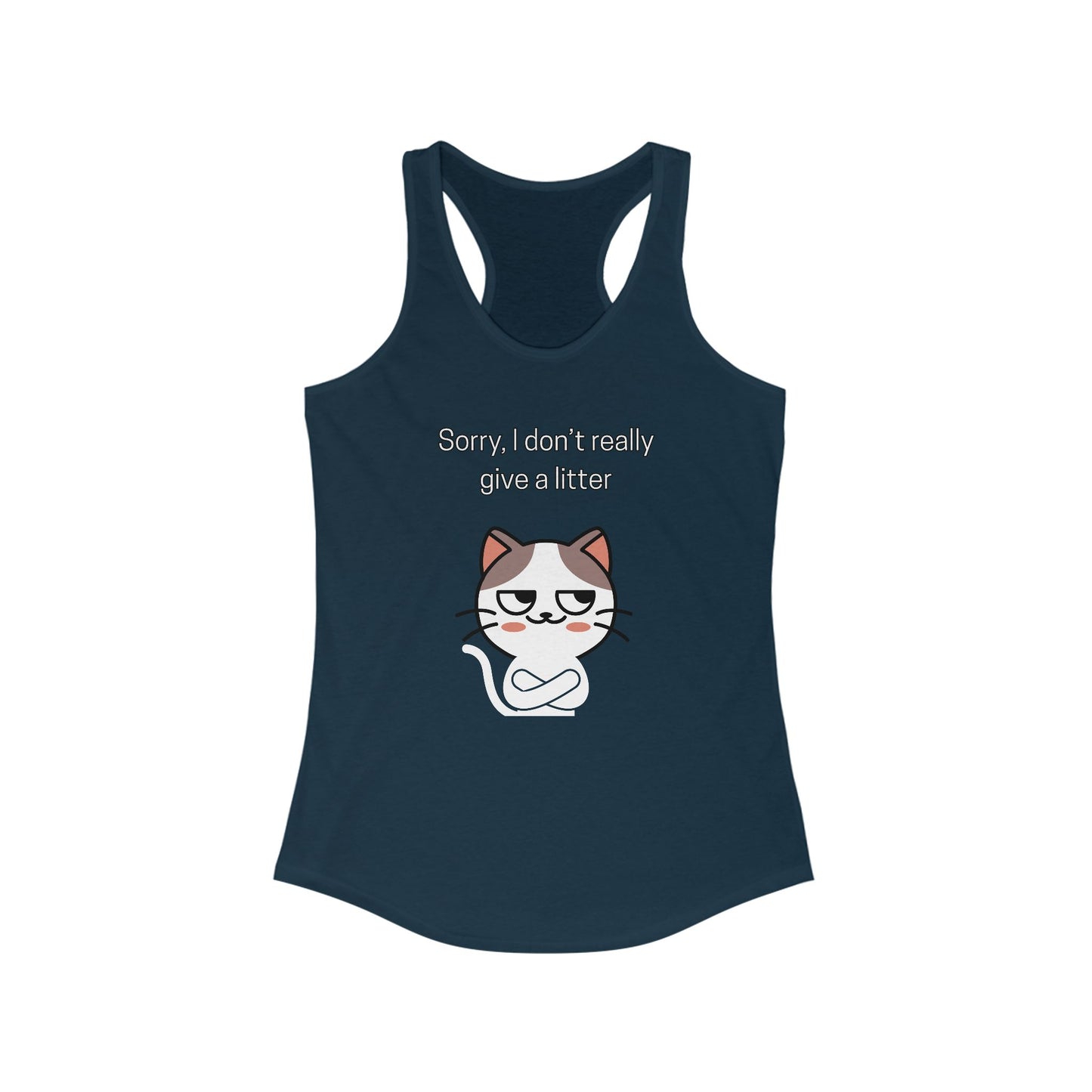 Sorry I Don't Really Give a Litter Funny Women's Tanktop