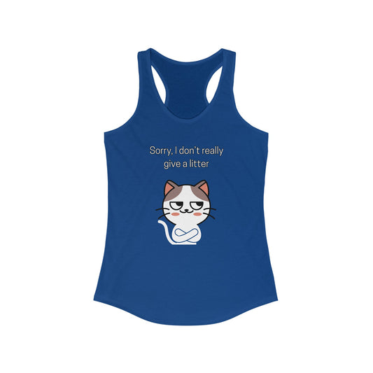 Sorry I Don't Really Give a Litter Funny Women's Tanktop